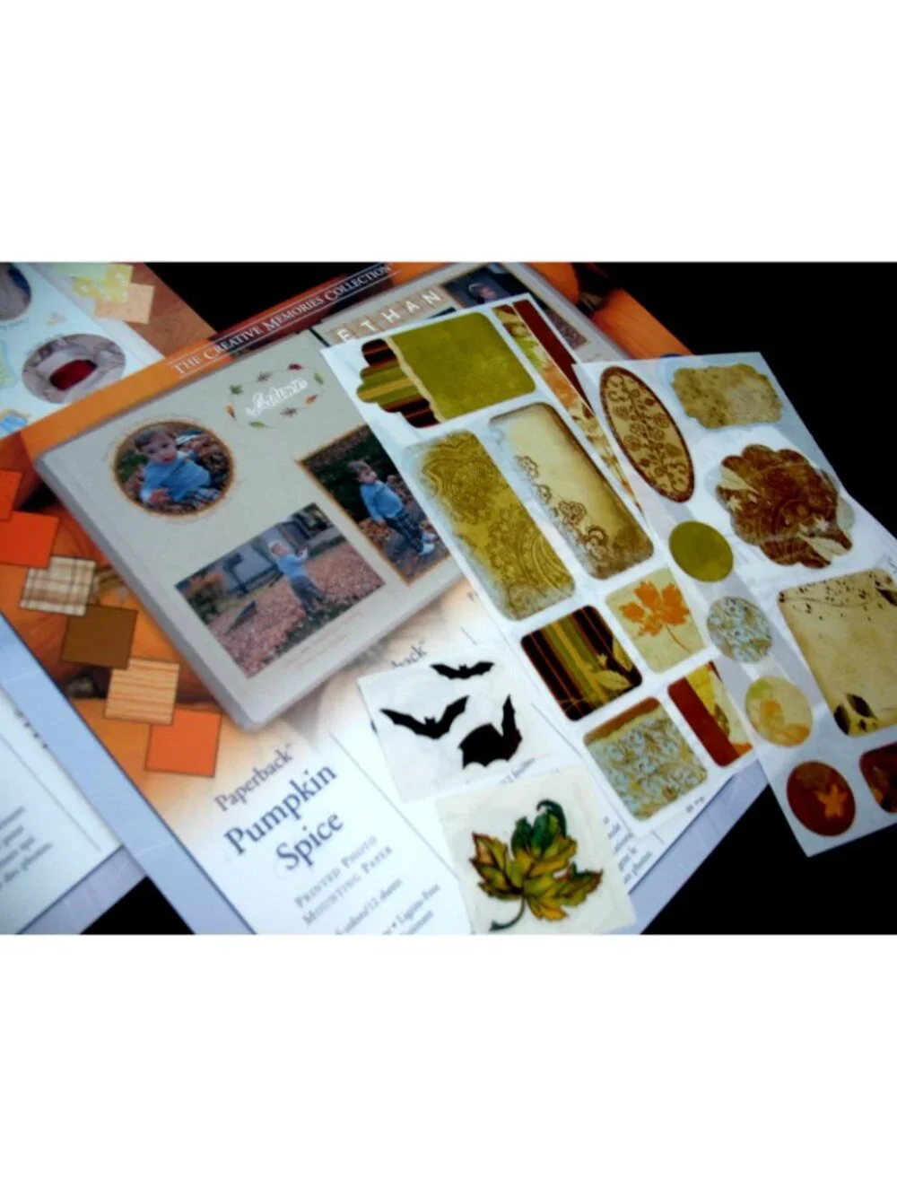 Lot Paper Packs, Pumpkin Spice,Baby, Rainbow, Elegant 8
